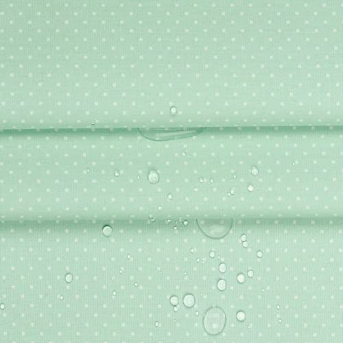 Beschichtete Baumwolle PETIT DOTS by Poppy, mint | 50x150 cm Meterware
