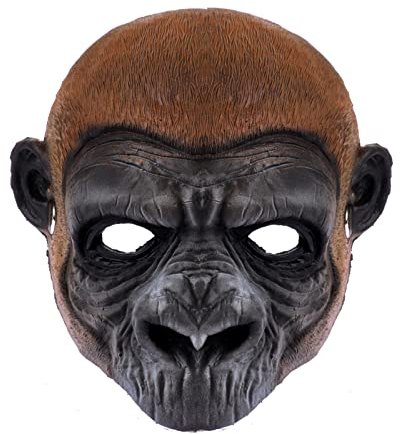 Halloween Orang-Utan Maske Schimpansen Gorilla Maske PU-Schaum Affenmaske Vollgesichtsmaske Tiermaske Maskerade Halloween Party Kostüm