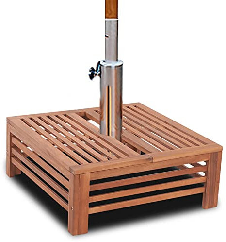 Camerina Sonnenschirmständer-Verkleidung aus Holz SonnenschirmstäNder Parasole Base Sonnenschirm Fuss SonnenschirmstäNder Balkon