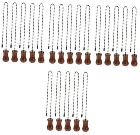 OSALADI 20stücke Deckenventilator Zugkette Teiliges Aus Dekorative Bead-kette Für Licht Ventilatoren Und Wohnaccessoires Einfache Installation Zuverlässige Leistung Logfarbene