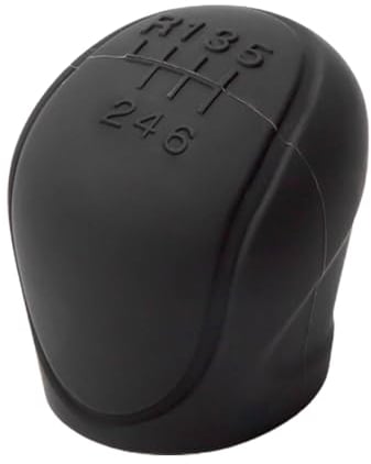 Juttzzei 6 Gang Auto Schaltknauf Abdeckung - Universal Schalthebel für Manueller Automatik, Verbessertes Weich TPU Silikon - Schwarz