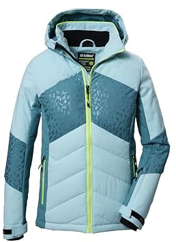 Killtec Mädchen Ksw 342 Grls Ski Qltd Jckt Skijacke/Jacke in Daunenoptik mit Kapuze und Schneefang