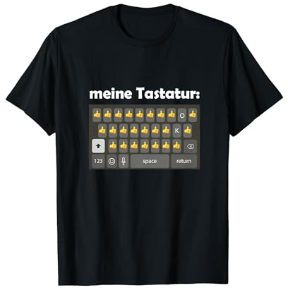meine Tastatur Daumen hoch für Papas lustiges T-Shirt
