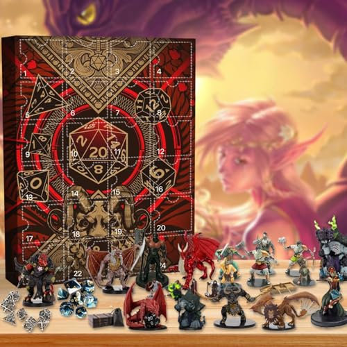 Dungeon Adventskalender 2024, Adventskalender 2024, Dungeons And Dragon Adventskalender, Weihnachtskalender Mit Kleinen Figuren, Spielesammlung 24 Tages Sammelfiguren