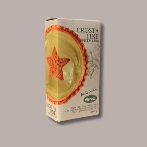Lucgel Crostatine Senza Glutine con Crema al Pistacchio Artigianali - 8 Pezzi -