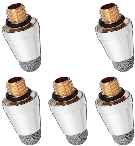 Embout de Rechange pour Stylet à Maille Capacitive M5 5mm 5 Pièces | Filetage Externe M5, Structure en Aluminium et Tissu Conducteur, Usage sur Écrans Capacitifs et Tablettes