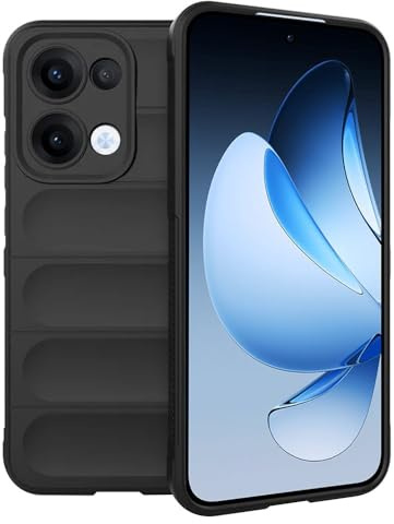 Techsuit für Oppo Reno13 Hülle mit Premium Materialien, Stoßfest, Staubschutz, Kratzfest, Samtfutter, Komfortables Design, Magic Shield Series, PC TPU Hybrid, Schwarz