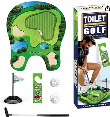 inheming Golf Toilette Cadeau Drôle,Coffret Cadeau de Golf de Toilette