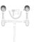 JASSFERRY Double 1.5 2 Bowl Stainless Steel Kitchen Sink Wastes Strainers White Pipes Kits Accessories with Square Overflow
