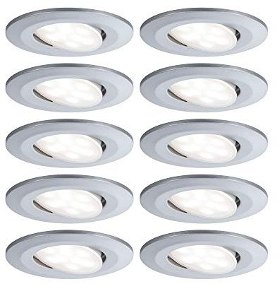 Paulmann 99923 Einbauleuchte LED Calla rund 10x6W Chrom matt schwenkbar
