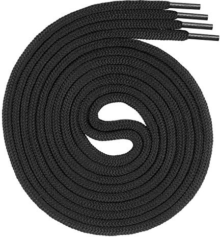 Swissly Skosnören runda ca 4,5 mm diameter för arbetsskor vandringsskor stövlar – skoband skor av polyester – längder 70–220 cm