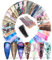Mwoot 50 Farbe Nail Art Transferfolie Sticker, Spitze Blume Schmetterling Zeitungen Marmor Nail art Folie Transfer Roll Set, Holographische Nail Wraps Aufkleber Kit Nagelfolie Transfer