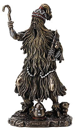 Veronese Design Babalu Aye Orisha of Healing Kunstharz-Statue, Bronze-Finish
