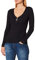 Morgan Jersey manga larga detalle cremallera Negro M