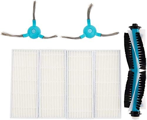 ZRDSZWZ Fiable robot Partes de aspirador filtro principal cepillo cepillos laterales fregona para Conga 1390 1290 serie robótico Partes de aspirador piezas Accesorios