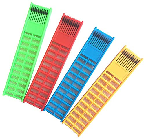 Hosuho 4PCS Fishing Hook Storage Board, Fishing Line Hook Holder Equipment Spring Hanging Sub-line Board Tangle-Free Fishing Tackle Accessories