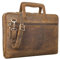 STILORD 'Pierce' Leather Laptop Bag with Handle A4 Portfolio Vintage Messenger Bag for 13.3' MacBooks Business Bag Laptop Satchel Briefcase Genuine Leather, Colour:vinto - Brown