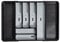 Addis Extendable Premium Soft touch 6 to 8 compartment Cutlery Utensil Drawer Organiser Tray, Black & Grey 6-8 Sections