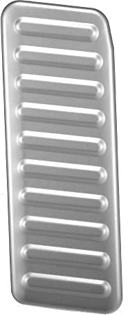 X AUTOHAUX Aluminium Voiture Pied Repose-pieds Mort Pédale Pad Couverture Antidérapant Argenté