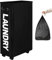 DOKEHOM 29-Inches Enlarged Slim Panier à Linge avec sac de Lavage Amovible sur Roulettes, Panier à Linge Roulant Pliable, Rangement d'angle étroit Pliable (Noir)