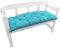 NYVI Bankauflage Ibiza 140x45 cm Türkis - Polsterauflage für Gartenbänke Gemütlich & Langlebig - Sitzauflagen für Bänke Outdoor & Indoor - Sitzkissen Auflage Bank Sitzbank