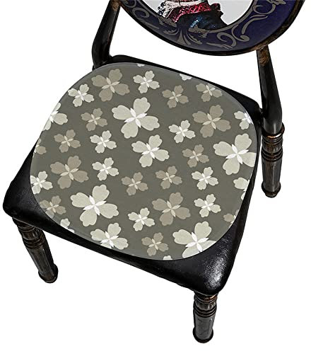 DOTBUY-SHOP Stuhlkissen Quadratisch, rutschfeste Sitzkissen Stuhl Waschbar Sitzpolster Atmungsaktiv Sitzauflage für Gartenstuhl Gartenbank Terrasse Indoor Outdoor (40x40cm,Vintage grau 2)
