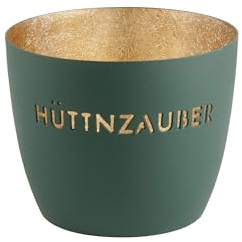Windlicht Madras Hüttnzauber Eisen Höhe 8,5 cm Yucca Gold