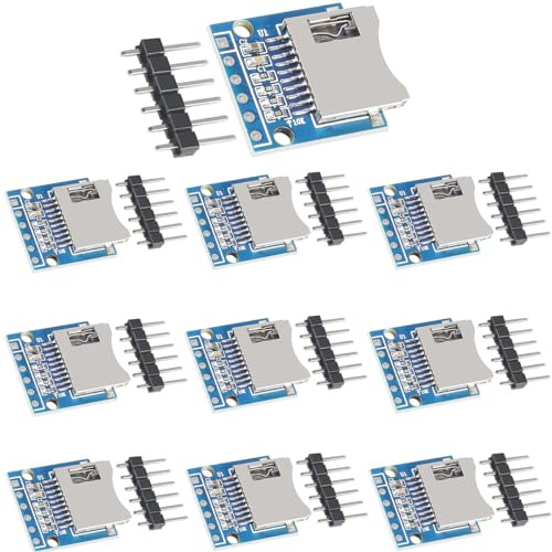 DKARDU 11 pcs SD Card Module Micro SD SDHC TF Card Adapter Reader Module with SPI Interface Level Conversion Chip with pinheader for Arduino