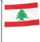 Drapeau libanais drapeau 2x3 FT double face à l'extérieur, grande bannière maison drapeau cour décoration extérieure