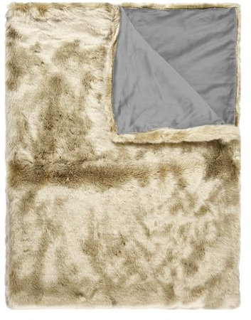 PAD Concept Kunstfell Wohndecke Sheridan, Taupe-Stone, Größe:140 x 190 cm