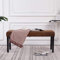 GuyAna Sitzbank 106 cm Bank Flur Garderobe Bank Flurbank Sitzbank Schlafzimmer Hockerbank Braun Wildleder-Optik