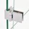2PCS Glass Door Hinge Clamp, Bathroom Shower Glass Door Hinges, Zinc Alloy Glass Single Clamp Hinge for Bathroom Kitchen Cabinet(90 Degrees)