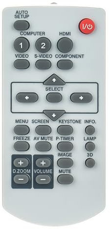 VINABTY New N2QAYA000035 Remote Control Replacement fit for Panasonic N2QAYA000035 PT-GW33C PT-GX30C 3LCD Projector Remote Controller