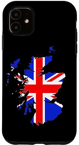 Great Britain Union Jack Flag Map Case for iPhone 11
