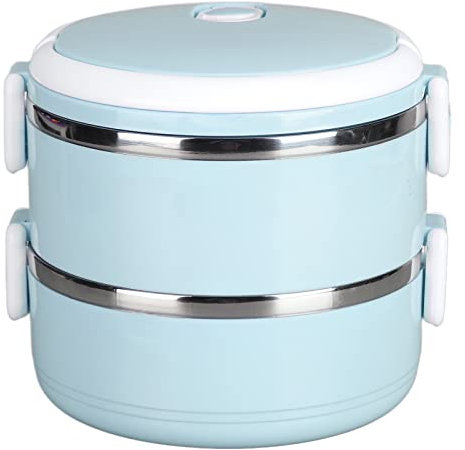Speisenwärmer-Lunchbox, Thermo-Lunchbox, Stapelbar, Beheizte Lunchbox Für Erwachsene, Speisenwärmer, Isolierte Lunchbox, Lunchbehälter, Lebensmittel-Thermos-Lunchwärmer, Tragbarer Crock Pot(E)
