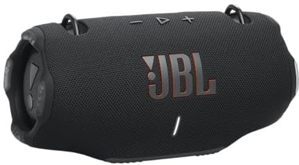 JBL Xtreme 4 - Altoparlante Bluetooth portatile, suono potente e bassi profondi, impermeabile IP67, 24 ore di riproduzione, Powerbank, PartyBoost per accoppiamento multi-altoparlante (nero) | Suono JBL Pro, fino a 24 ore di riproduzione più 6 ore con Playtime Boost, comoda tracolla