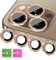 KONVOK Lot de 4 protections d'appareil photo, compatibles avec iPhone 12, 12 mini et iPhone 12 Pro, bling