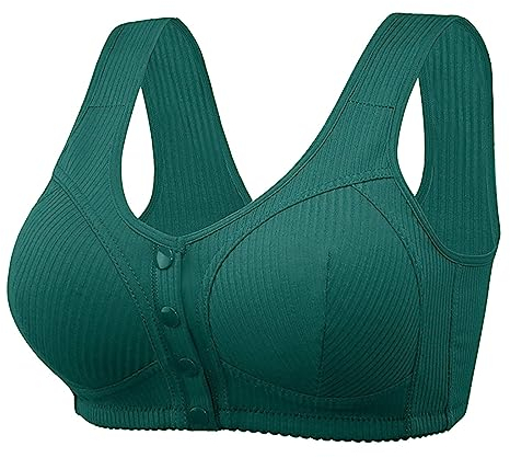 2024 New Front Fastening Bras for Women UK Sale, Bras for Women One Cup Larger Size Full Coverage Corset Bra Soft Cup Support Bra Plus Size Full Coverage Minimizer Bra Cheap Gifts