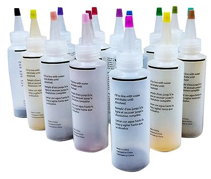 SEWACC Tie-dye-pigment-set – 18 Leuchtende Farben – Farbstoffe – Kleidung Und Schuhe – Nicht Für Kinder