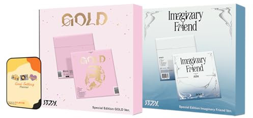 ITZY Album - GOLD SPECIAL EDITION Gold + Imaginary Friend (2 ver.) Full Album Set+Pre Order Benefits+BolsVos Exclusive K-POP Giveaways Package