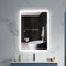 Quavikey® LED Bathroom Mirrors with Light and Built-in Defogger 3 Color Changing Adjustable LED Dimmer Wall Mount 500x700 mm Aluminum