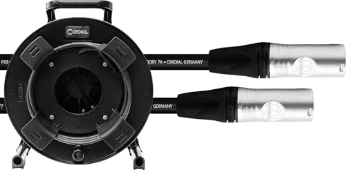 CORDIAL - Network cable reel CAT 7A etherCON 100 m, NEUTRIK plug NE8MX6 - ECL CSE100NN7A-PURLRUN-SD.