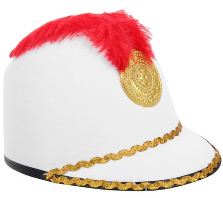 Holibanna Feathered Knight Hat Nutcracker Cosplay Accessory Flexible Party Hat Compact Design for Festival