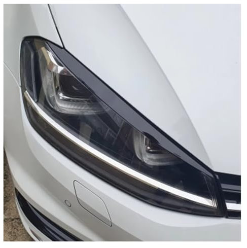 Accessorio Interno Per per Golf 7 7.5 per VII per GTI per GTD R MK7 MK7.5 2013-2019 Auto Faro Sopracciglio Palpebra copertura Trim Adesivi Accessori L'Interno Dell'Auto(Nero)