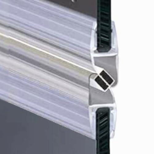 Guarnizione Box Doccia 2 Metri per Vetro 6-8mm | Singola o Coppia Magnetica | Installazione Facile (G - COPPIA)