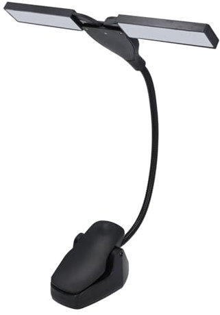 Falten Musikständer Licht mit 3 Helligkeitsmodi Kompaktes LED Tragbares Clamp/Holder -On -Design für Klavier und Schreibtisch - Superhelle Verstellbare Lampe für Musiker