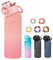 Metyniete Air Water Bottle with 5 Fruit Flavour Pods, 720ml Starter Set, BPA Free Water Bottles Flavour Pods Scented 0 Sugar Water for Home Outdoor Sports Fitness (Pink)