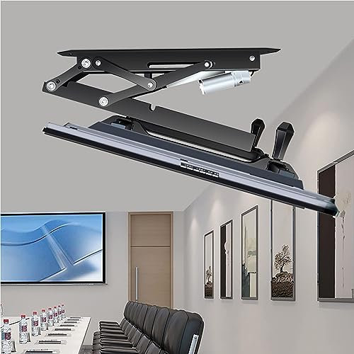 XCSCUK TV Ceiling Mount Bracket,Electric TV Ceiling Mount,With Remote Control Motorised TV Lift for 32-70 Inch TVs
