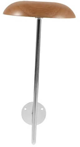 Ciieeo Wandmontierter Cowboy Hutständer Aus Holz Mit Silberhaken Motorradhelmhalter Und Hutablage Für Schlafzimmer Und Eingangsbereich