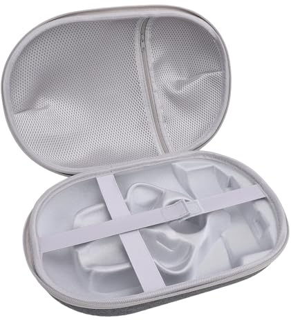 CFTGIW Case di Trasporto Auricolare VR Case di Trasporto VR Gaming Touch Controller Touch Accessori Borsa di Stoccaggio della Custodia da Viaggio con Cerniera TPU Mantieni la Tua Cuffia e Graffiata